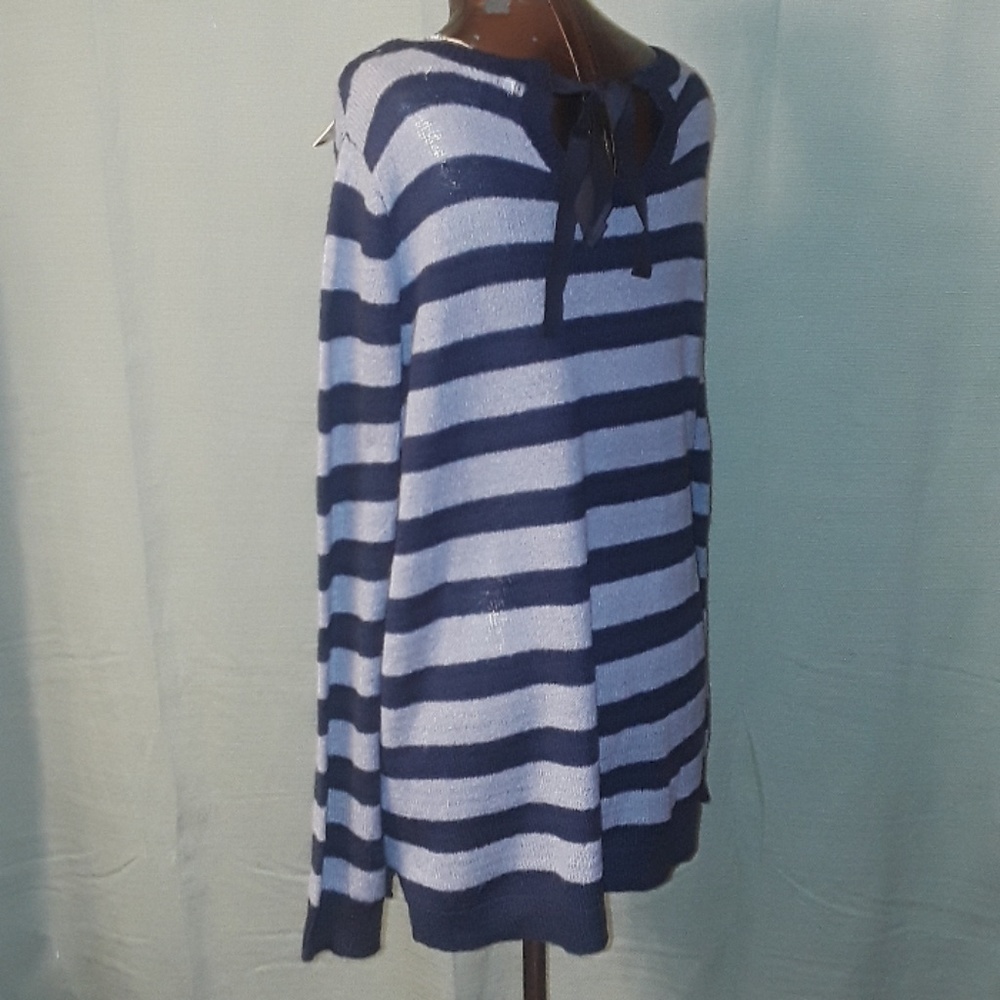 ** Lauren Conrad Antique Romance Sweater Bl Stripe - Picture 3 of 8